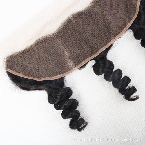 Wholesale Brazilian Hair 13*4 frontal Cuticle Aligned Virgin loose wave Human Hair Brazilian loose wave remy hair extension